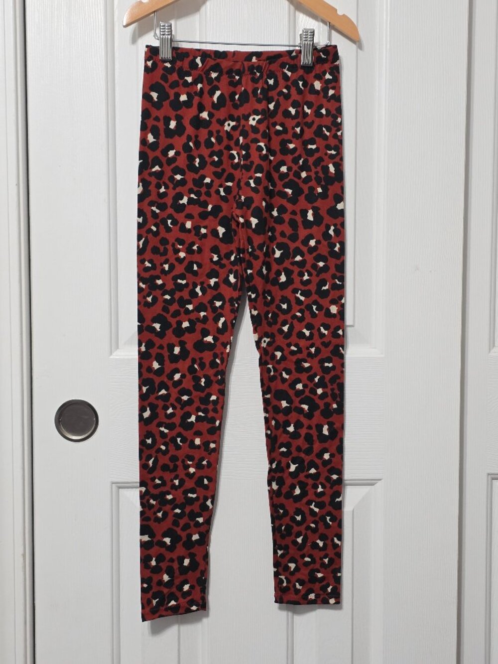 Girls leopard print leggings, 8